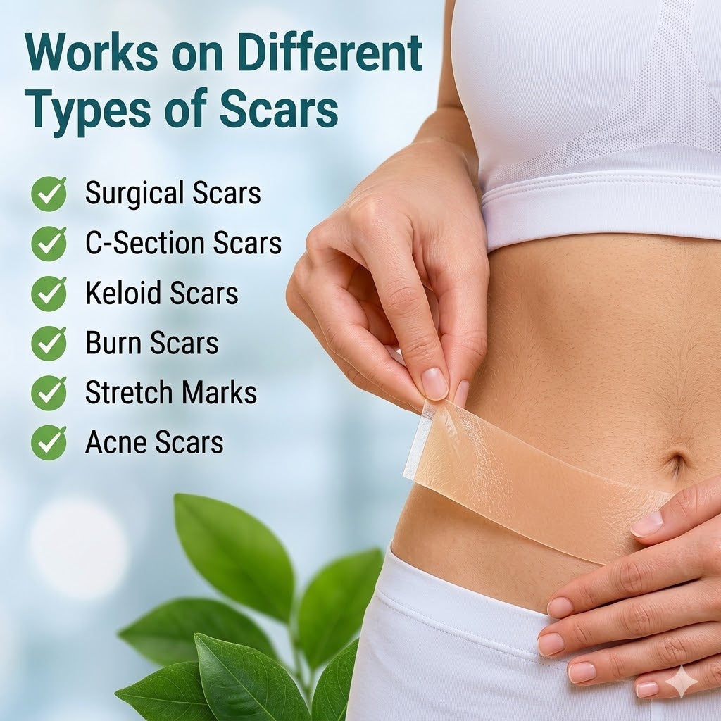 HealTape Pro- For Surgical, Burn & Acne Scars | Skin Healing Tape  |  Women & Men