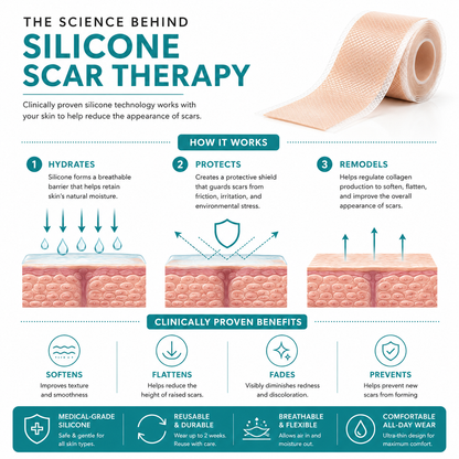 HealTape Pro- For Surgical, Burn & Acne Scars | Women & Men