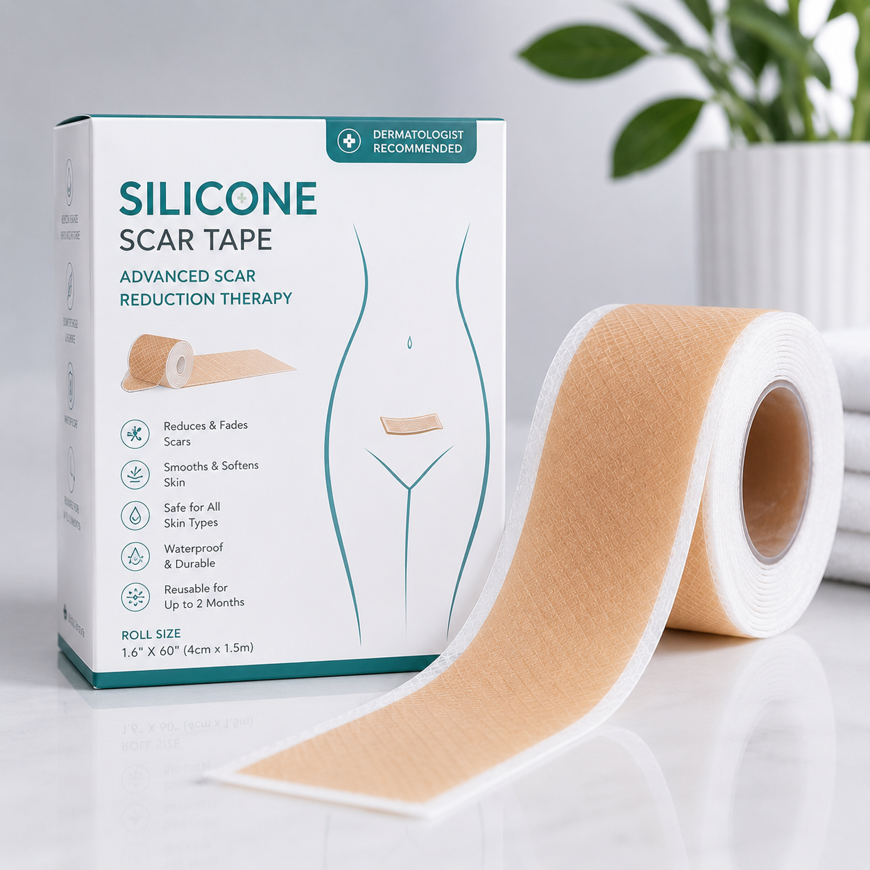HealTape Pro- For Surgical, Burn & Acne Scars | Women & Men