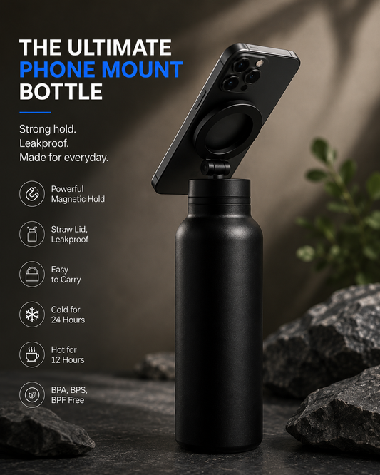 MagBottle | Magnetic Water Bottle with Phone Holder