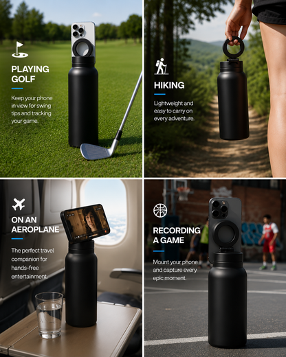 MagBottle | Magnetic Water Bottle with Phone Holder