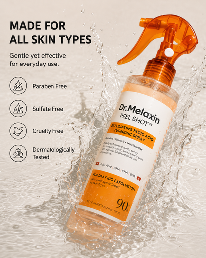 Dr.Melaxin Peel Shot ES — Exfoliating Kojic Acid Turmeric Spray