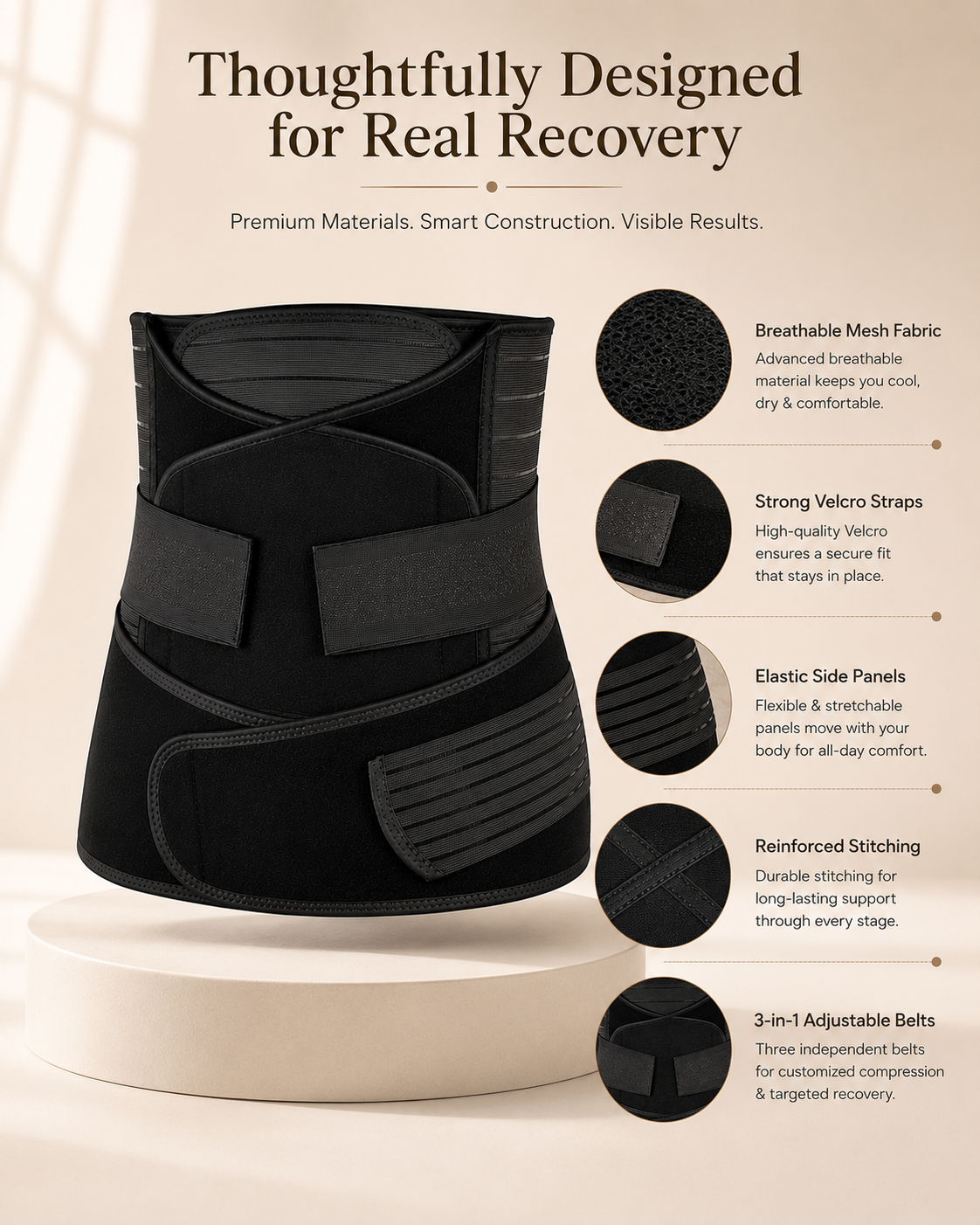 MomCare Pro™ – Post Pregnancy Belly Support Belt | After delivery