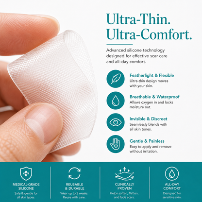 HealTape Pro- For Surgical, Burn & Acne Scars | Women & Men